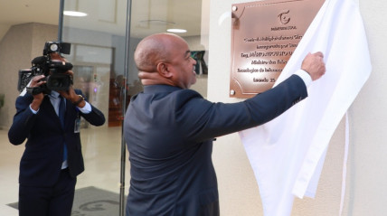 O ministro Mário Augusto da Silva Oliveira na inauguração da Central Multiplataforma Girassol - Augusto dos Santos/Giranotícias