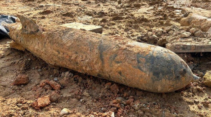 Bomba da II guerra mundial encontrada na Singapura - DR