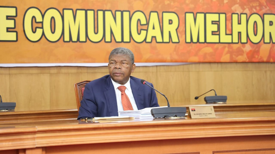 João Lourenço durante a V reunião ordinária do Comité Central do MPLA