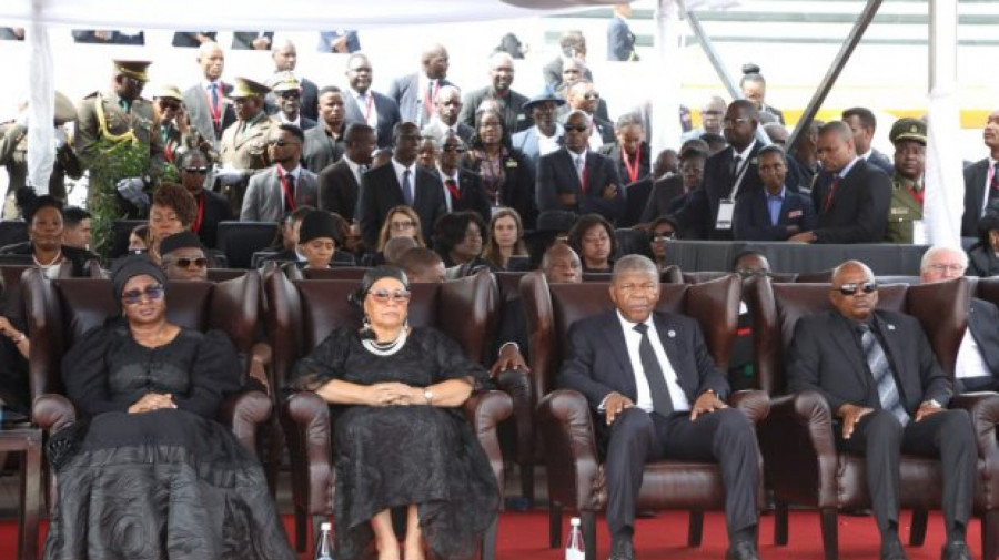 PR João Lourenço no funeral de Hage Geingob