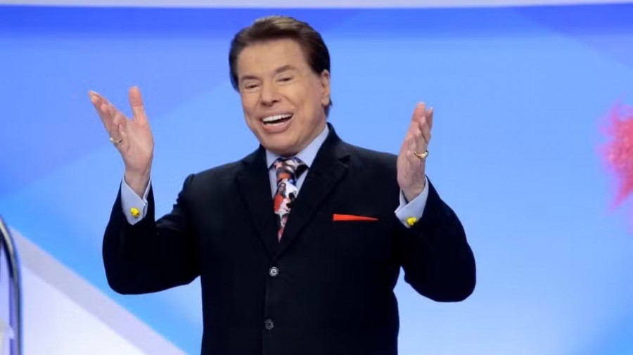 O apresentador Silvio Santos, fundador do SBT