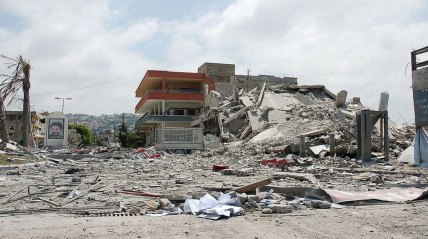 Edifício destruído no Líbano  - DR